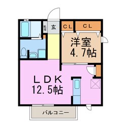 ロイヤルコート水広下の物件間取画像